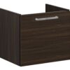 VitrA Root Flat 60cm 1 Drawer Washbasin Unit - Walnut