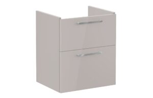 VitrA Root Flat 60cm 2 Drawer Washbasin Unit - Bright Sahara Beige