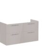 VitrA Root Flat 120cm 4 Drawer Washbasin Unit - Bright Sahara Beige