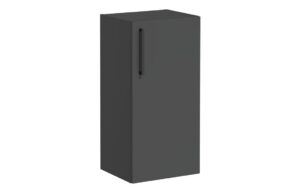 VitrA Root Flat 40cm 1 Door Lower/Base Unit (RH Hinge) - Matt Storm Grey