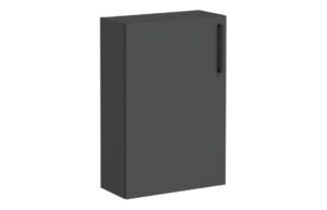 VitrA Root Flat 55cm 1 Door Slim Lower/Base Unit (LH Hinge) - Matt Storm Grey
