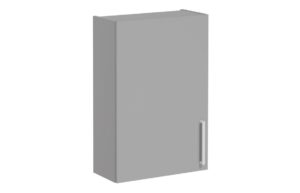 VitrA Root Flat 60cm 1 Door Upper/Wall Unit (LH Hinge) - Matt Rock Grey