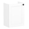 VitrA Root Classic 40cm 1 Door Wall Hung Slim Washbasin Unit (LH Hinge) - Matt White