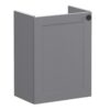 VitrA Root Classic 40cm 1 Door Wall Hung Slim Washbasin Unit (LH Hinge) - Matt Grey