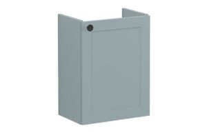 VitrA Root Classic 40cm 1 Door Wall Hung Slim Washbasin Unit (RH Hinge) - Matt Fjord Green