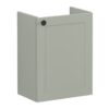 VitrA Root Classic 40cm 1 Door Wall Hung Slim Washbasin Unit (RH Hinge) - Matt Retro Green