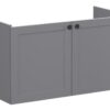 VitrA Root Classic 100cm 2 Door Washbasin Unit - Matt Grey
