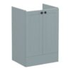 VitrA Root Classic 60cm 2 Door Floor Standing Washbasin Unit - Matt Fjord Green
