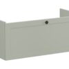 VitrA Root Classic 100cm 1 Drawer Slim Washbasin Unit - Matt Retro Green