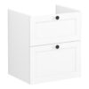 VitrA Root Classic 60cm 2 Drawer Washbasin Unit - Matt White