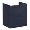 VitrA Root Classic 60cm 2 Drawer Washbasin Unit - Matt Dark Blue