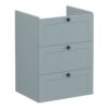 VitrA Root Classic 60cm 3 Drawer Washbasin Unit - Matt Fjord Green