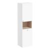 VitrA Root Classic 40cm 2 Door Semi-Tall Unit w/Laundry Basket (RH Hinge) - Matt White