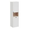 VitrA Root Classic 40cm 2 Door Semi-Tall Unit w/Laundry Basket (RH Hinge) - Matt Light Grey