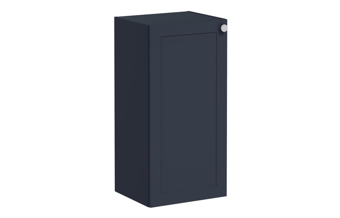 VitrA Root Classic 40cm 1 Door Lower/Base Unit (LH Hinge) - Matt Dark Blue
