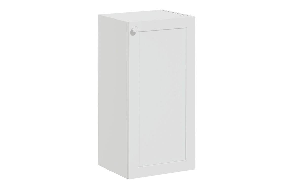 VitrA Root Classic 40cm 1 Door Lower/Base Unit (RH Hinge) - Matt Light Grey