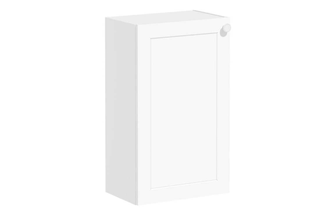 VitrA Root Classic 40cm 1 Door Slim Lower/Base Unit (LH Hinge) - Matt White