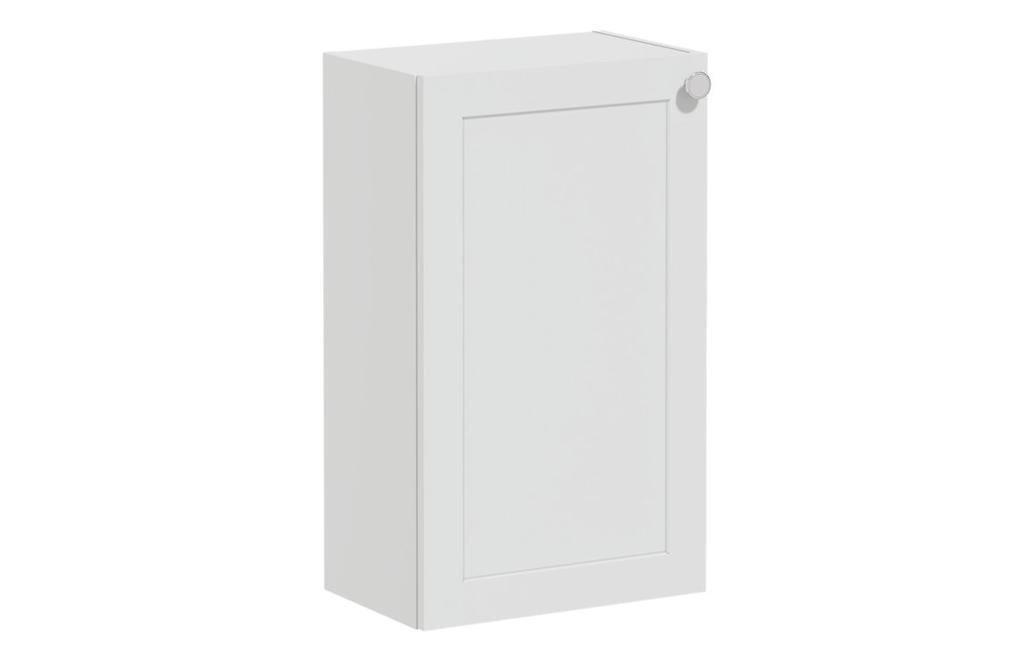 VitrA Root Classic 40cm 1 Door Slim Lower/Base Unit (LH Hinge) - Matt Light Grey