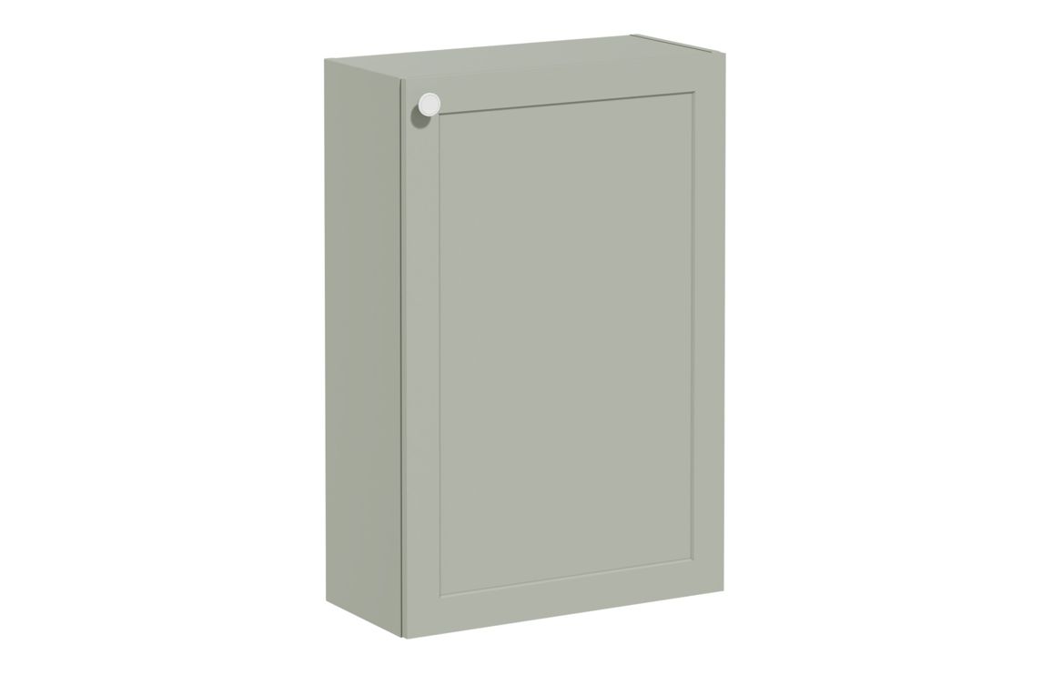 VitrA Root Classic 55cm 1 Door Slim Lower/Base Unit (RH Hinge) - Matt Retro Green