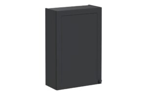 VitrA Root Classic 60cm 1 Door Upper/Wall Unit (LH Hinge) - Matt Graphite