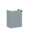 VitrA Root Groove 40cm 1 Door Wall Hung Slim Washbasin Unit (LH Hinge) - Matt Fjord Green