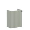 VitrA Root Groove 40cm 1 Door Wall Hung Slim Washbasin Unit (LH Hinge) - Matt Retro Green