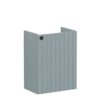 VitrA Root Groove 40cm 1 Door Wall Hung Slim Washbasin Unit (RH Hinge) - Matt Fjord Green