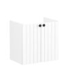 VitrA Root Groove 60cm 2 Door Wall Hung Slim Washbasin Unit - Matt White