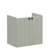 VitrA Root Groove 60cm 2 Door Wall Hung Slim Washbasin Unit - Matt Retro Green