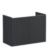 VitrA Root Groove 80cm 2 Door Wall Hung Slim Washbasin Unit - Matt Graphite