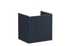 VitrA Root Groove 60cm 2 Door Wall Hung Washbasin Unit - Matt Dark Blue