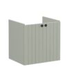 VitrA Root Groove 60cm 2 Door Wall Hung Washbasin Unit - Matt Retro Green