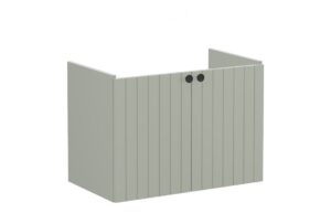 VitrA Root Groove 80cm 2 Door Wall Hung Washbasin Unit - Matt Retro Green