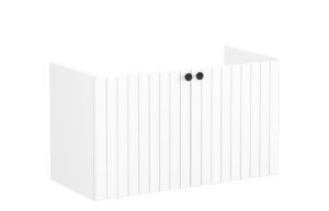 VitrA Root Groove 100cm 2 Door Washbasin Unit - Matt White