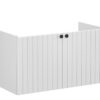 VitrA Root Groove 100cm 2 Door Washbasin Unit - Matt Light Grey