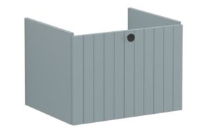VitrA Root Groove 60cm 1 Drawer Washbasin Unit - Matt Fjord Green