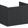 VitrA Root Groove 60cm 1 Drawer Washbasin Unit - Matt Graphite