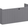 VitrA Root Groove 100cm 1 Drawer Washbasin Unit - Matt Grey