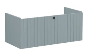 VitrA Root Groove 100cm 1 Drawer Washbasin Unit - Matt Fjord Green