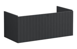 VitrA Root Groove 100cm 1 Drawer Washbasin Unit - Matt Graphite