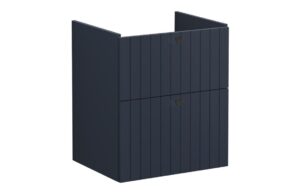 VitrA Root Groove 60cm 2 Drawer Washbasin Unit - Matt Dark Blue