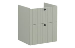 VitrA Root Groove 60cm 2 Drawer Washbasin Unit - Matt Retro Green