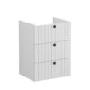 VitrA Root Groove 60cm 3 Drawer Washbasin Unit - Matt Light Grey