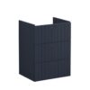 VitrA Root Groove 60cm 3 Drawer Washbasin Unit - Matt Dark Blue