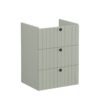 VitrA Root Groove 60cm 3 Drawer Washbasin Unit - Matt Retro Green