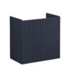 VitrA Root Groove 80cm 3 Drawer Washbasin Unit - Matt Dark Blue