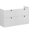 VitrA Root Groove 120cm 4 Drawer Washbasin Unit - Matt Light Grey