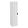 VitrA Root Groove 40cm 2 Door Tall Unit (LH Hinge) - Matt Light Grey
