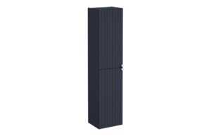 VitrA Root Groove 40cm 2 Door Tall Unit (LH Hinge) - Matt Dark Blue