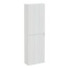 VitrA Root Groove 55cm 2 Door Slim Tall Unit (LH Hinge) - Matt Light Grey